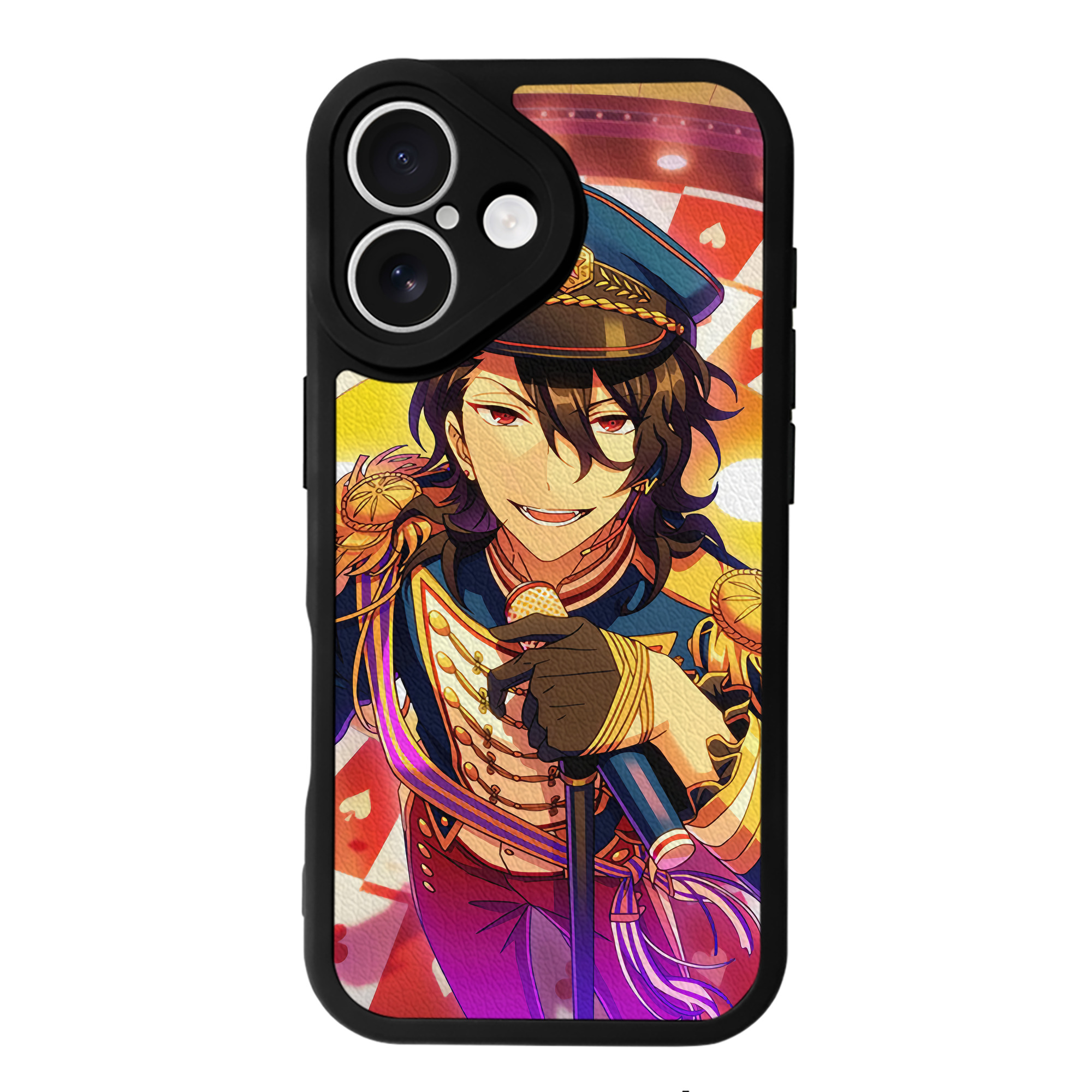 （画像用） あんさんぶるスターズ! Ensemble Stars 【iPhone 16シリーズ対応】シリコンスマホケース（レザー調） 材質：シリコン